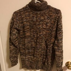 Vintage brown speckled turtleneck